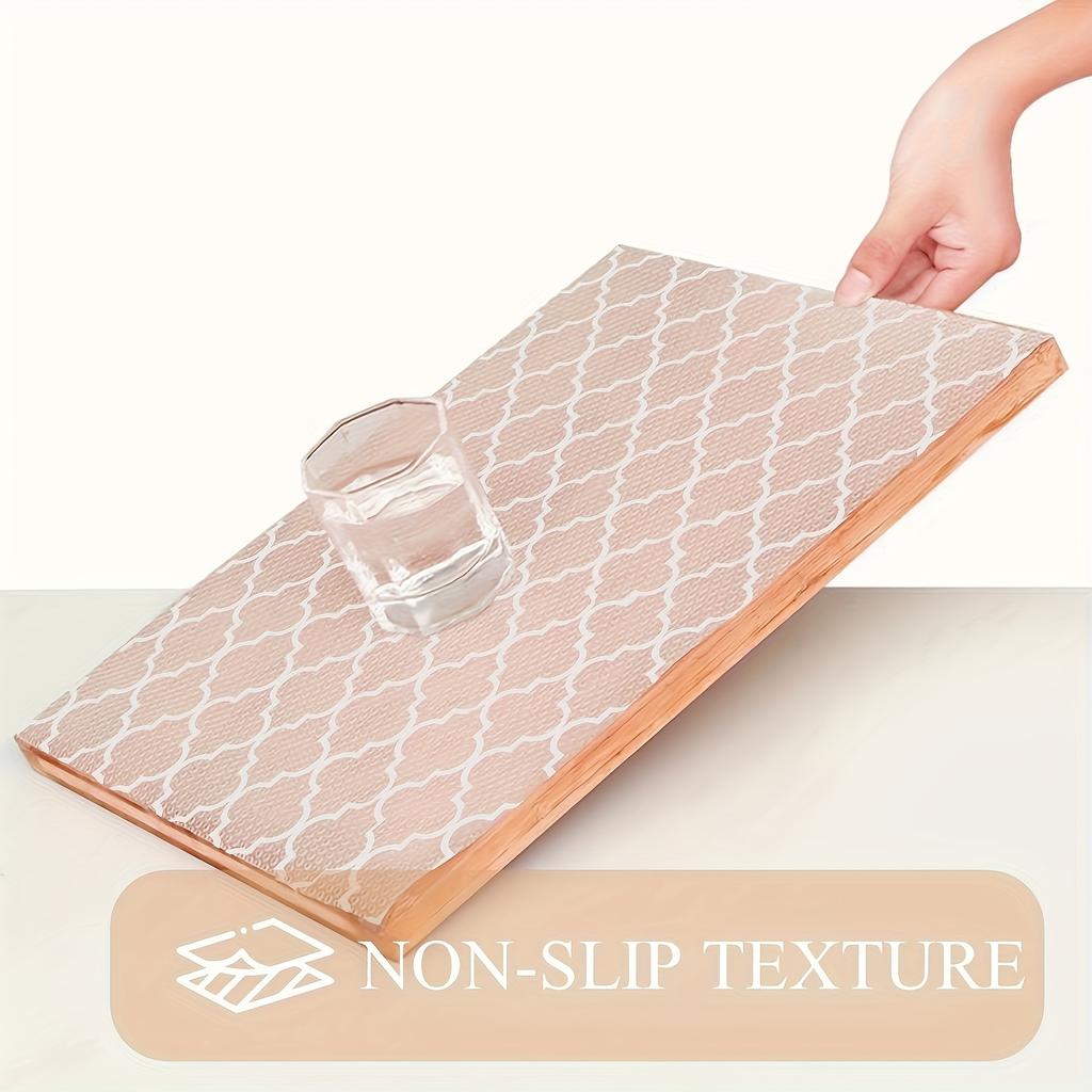 1 Roll Waterproof Non-Stick Kitchen Cabinet & Drawer Liners - Heavy-Duty EVA Shelf Pads, Easy-to-Cut Anti-Slip, Scratchproof