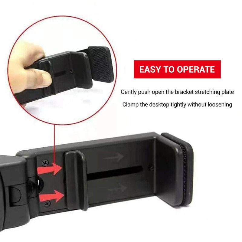 360 Degree Adjustable Mobile Phone Holder Airplane Travel Desk Swivel Foldable Portable Phone Holders Rack GZW