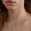 Mini Flow Initial Necklace (classic Chain)