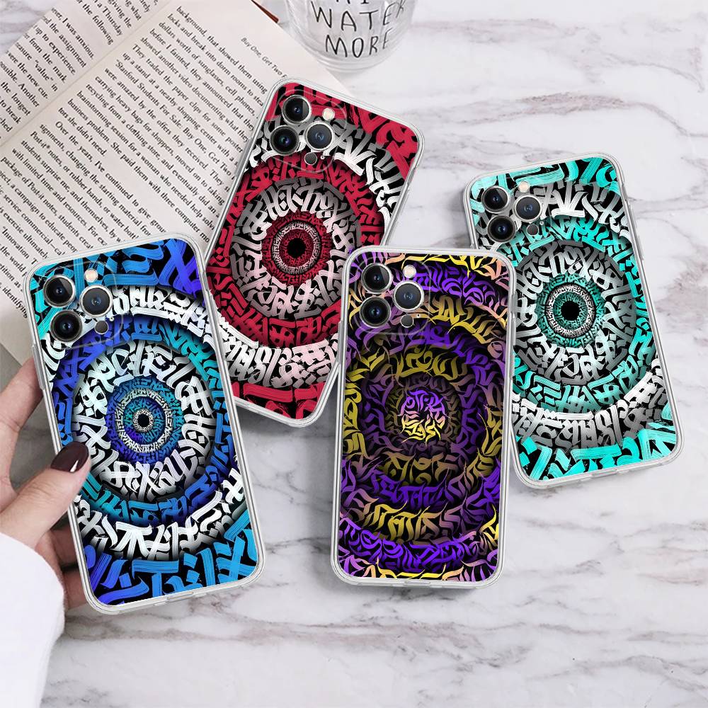 Pokras Totem Design Art Graffiti Shockproof Silicone Clear Case For IPhone 17 16 15 14 13 12 11 Mini Pro Max Plus Cover