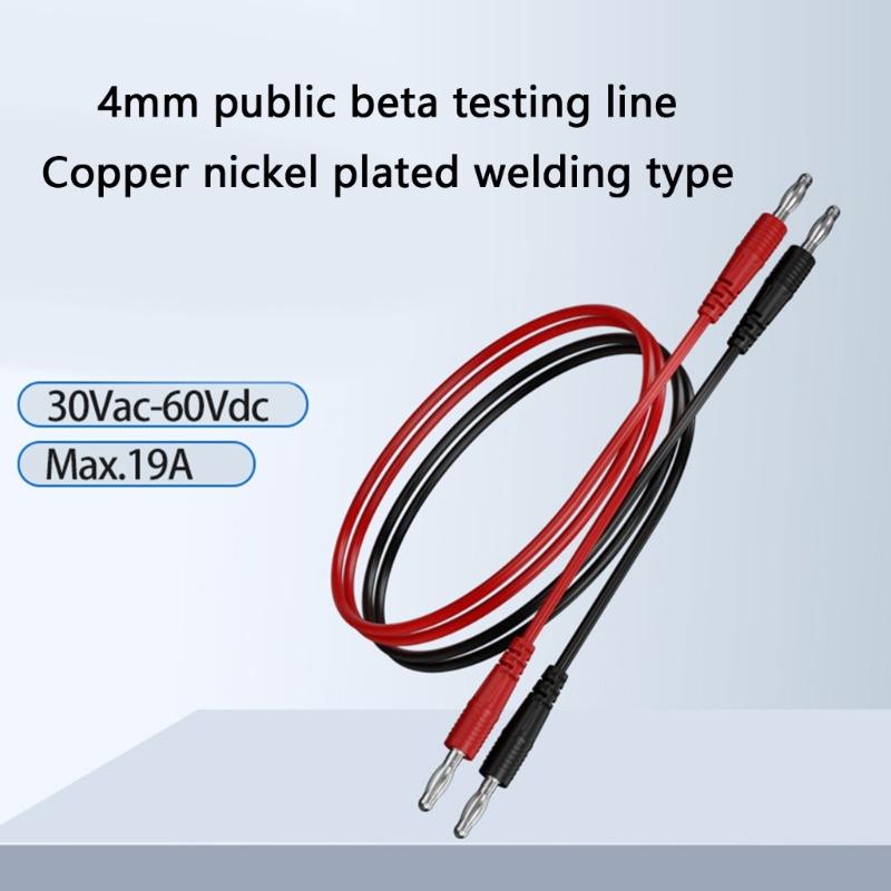 Reinforced 4mm Banana Plugs Wire with PVC Insulation & High Durability Designs Double Molded Banana Connector for Home