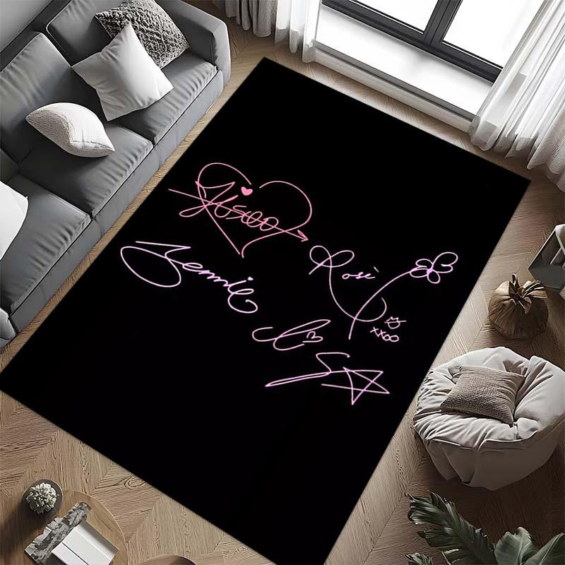 Blackpink Heartbeat Glow Teppichdruck Heimdekoration Schlafsaal Dekoration Zimmer Weihnachtsgeschenke