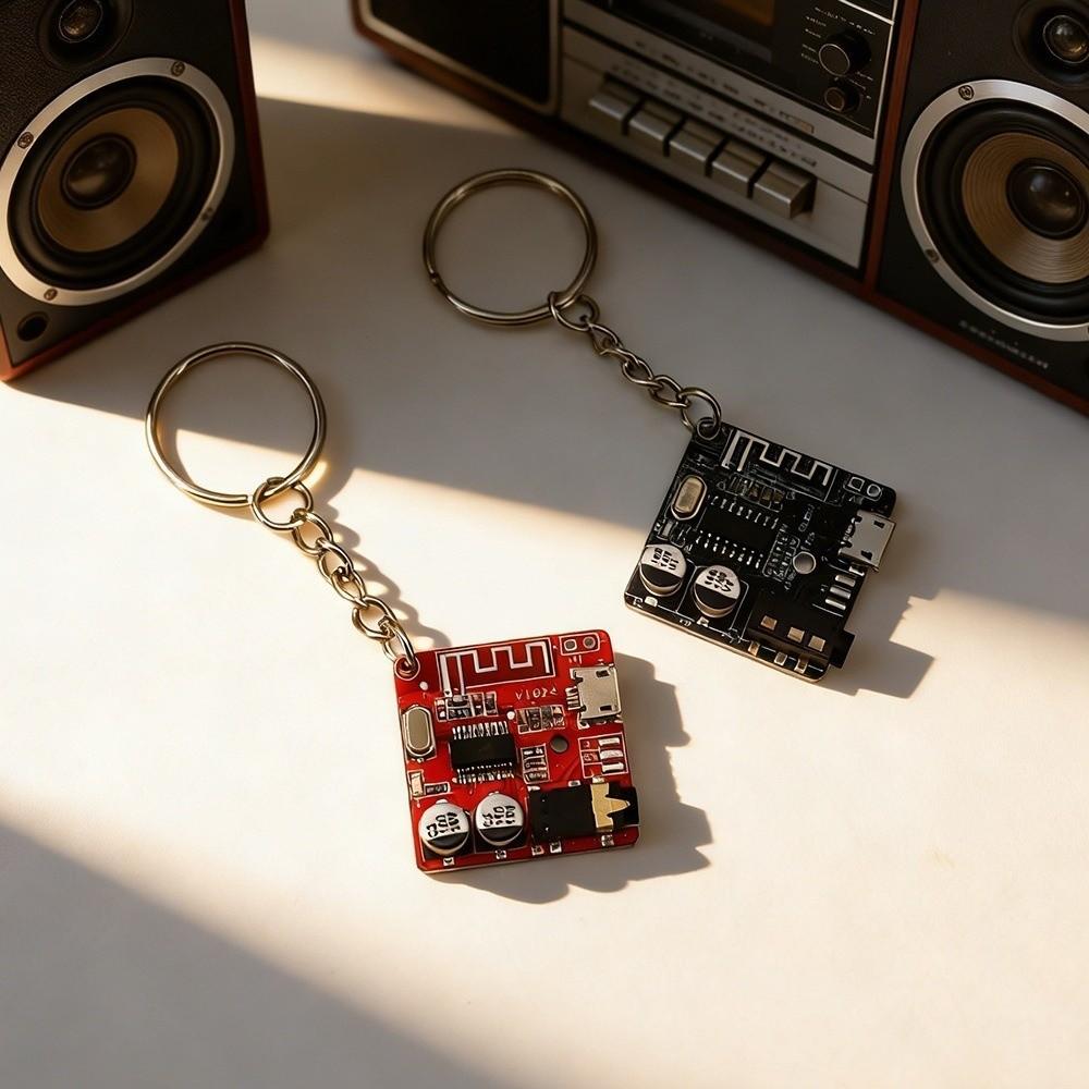 Personalized Electronic Component Key Fob Real PCB Tech Key Holder Crossbody Bags