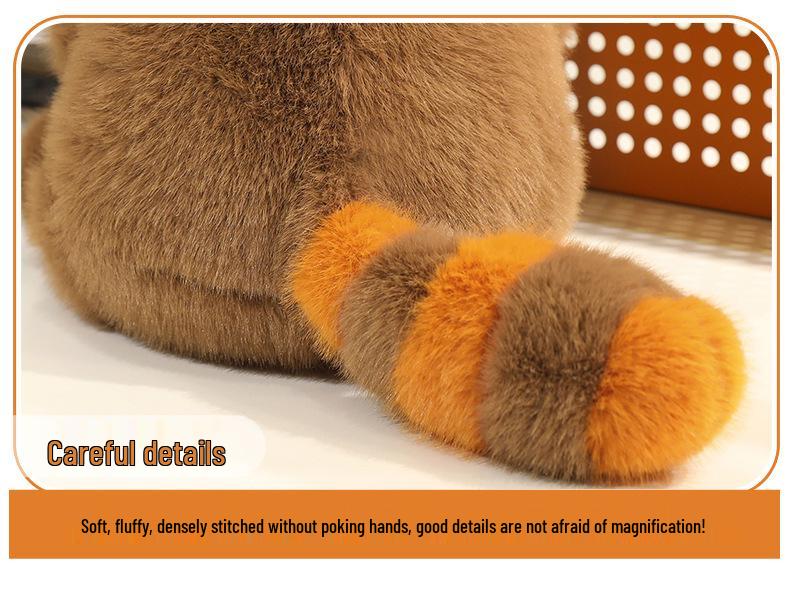 Internet Sensation: Cute Mushroom Raccoon Plush Toy - Perfect for Gifts & Claw Machines