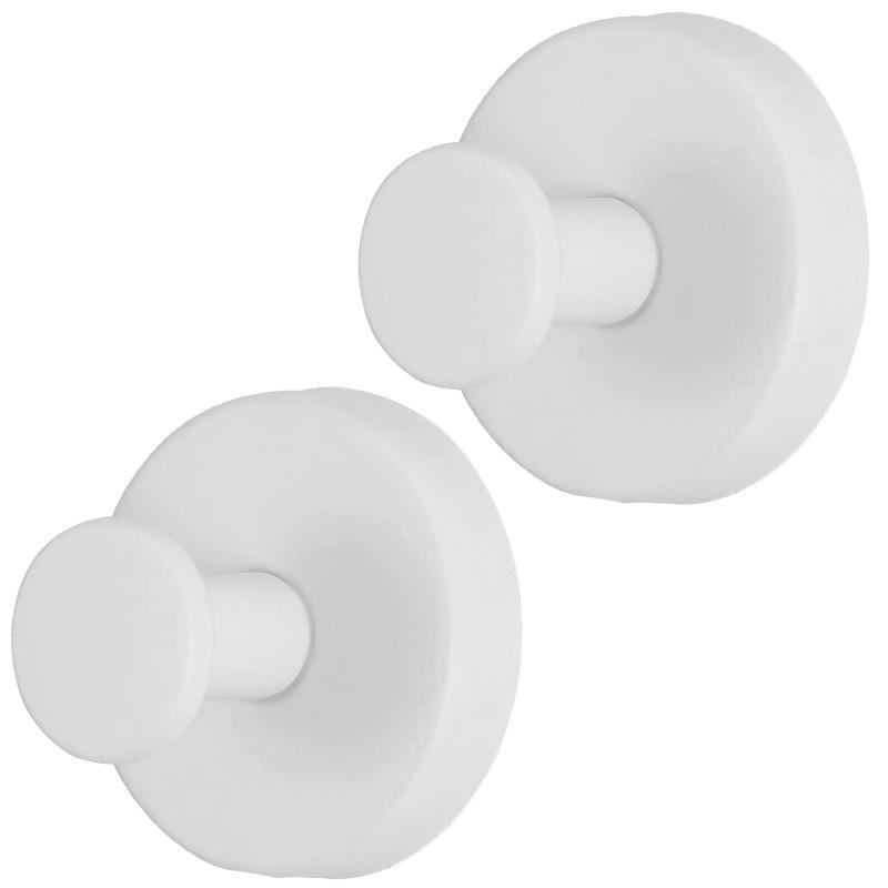 1/2/4PCS Heavy Duty Vacuum Suction Hooks No Drill Seamless Stainless Steel for Entryway Door Coat Hat Key Hanging