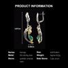Elegant Mermaid Design earrings created pear 5*7mm emerald Nano 925 sterling silver jewelry for women proposal and banquet gift