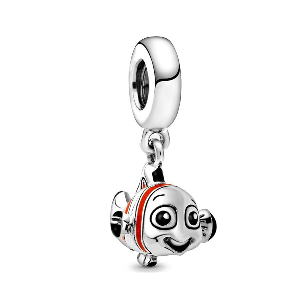 Hot Sell MINISO Disney 925 Silver Animals Mobilization Charms Beads Hot Original Bracelet Trinkets DIY Jewelry Women