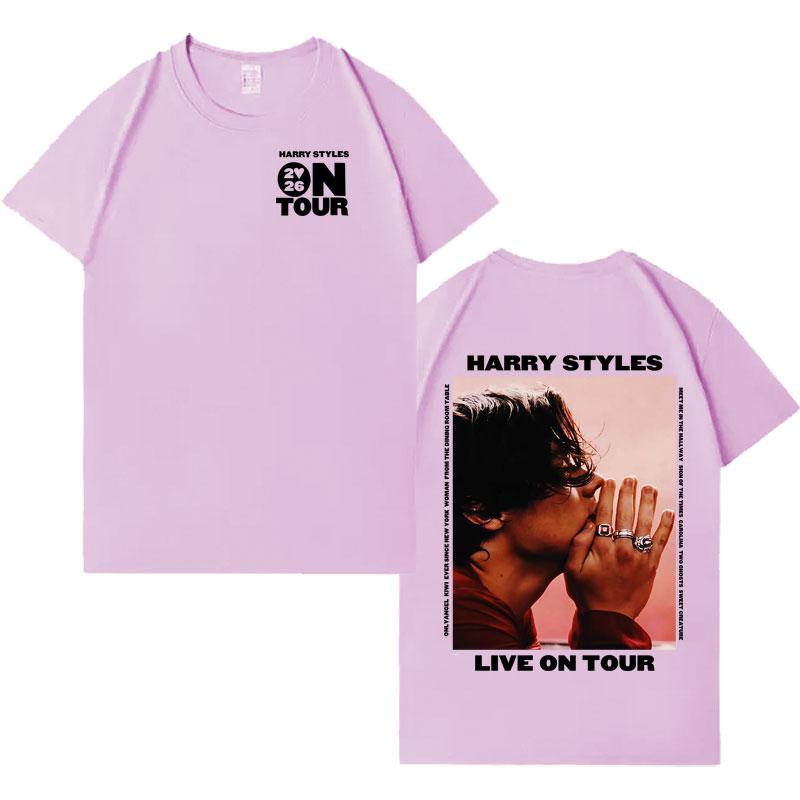 Singer Harry Styles Love Tour 2026 Tshrits Casual Cotton T Shirt Mens Womens Hip Hop Cozy Oversized Casual Short Sleeve Tshirt