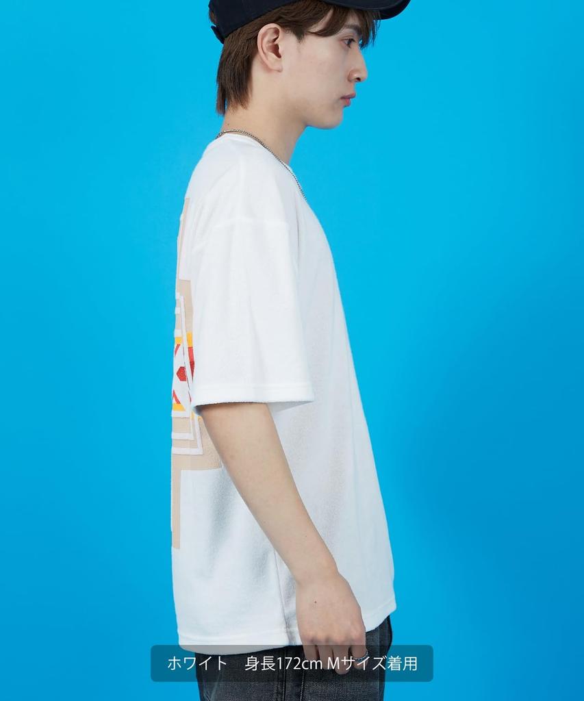 [IMPROVES] [SIDEWAYSTANCE] Native American Print Pile Short Sleeve T-Shirt