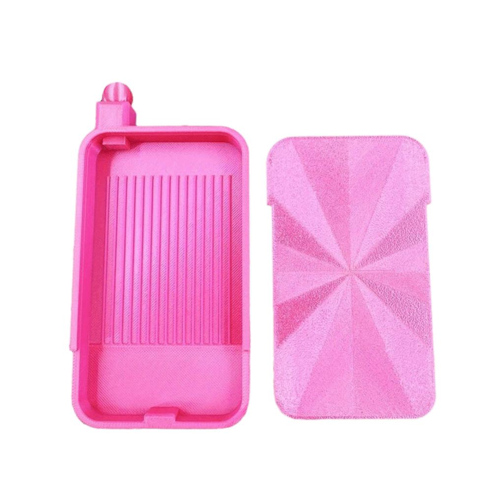 DIY Craft 3D Diamond Painting Storage Tray Large Capacity Embroidery Beading Plates with Lid Multi-Color