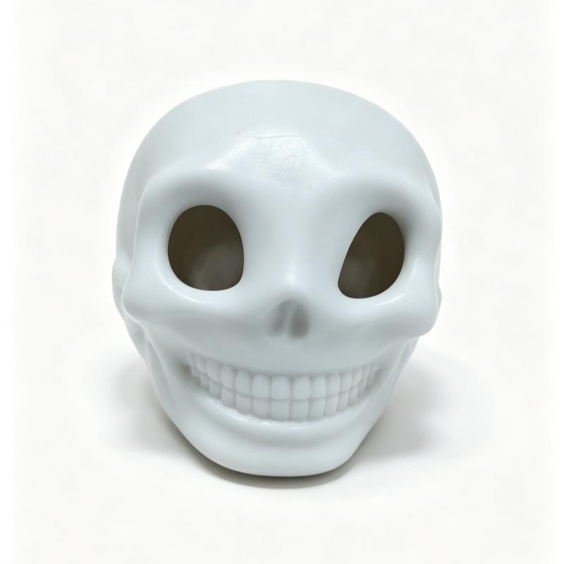 1/2Pcs Squeeze Skull Fidget Toy; Pranksters' Dream Of Blood And Maggots For Halloween, Stress-Relieving.