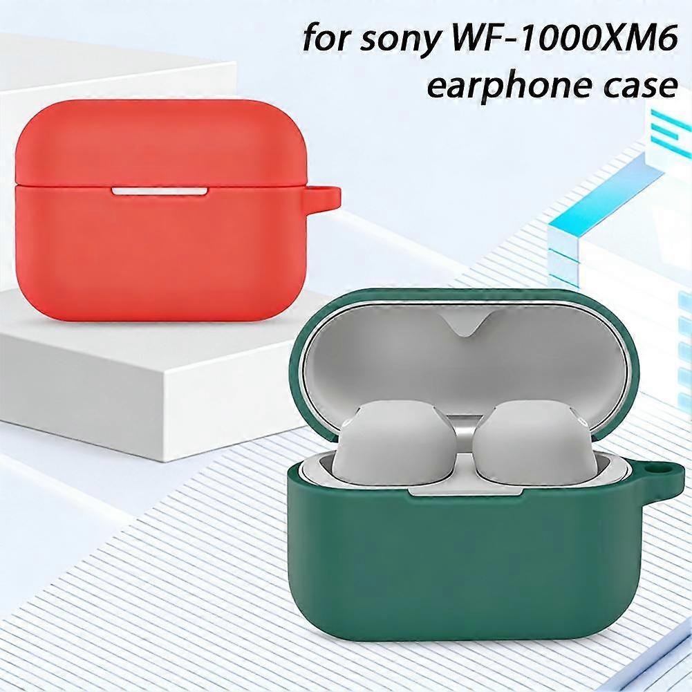Für Sony WF 1000XM6 Silikon-Schutzhülle mit Karabiner