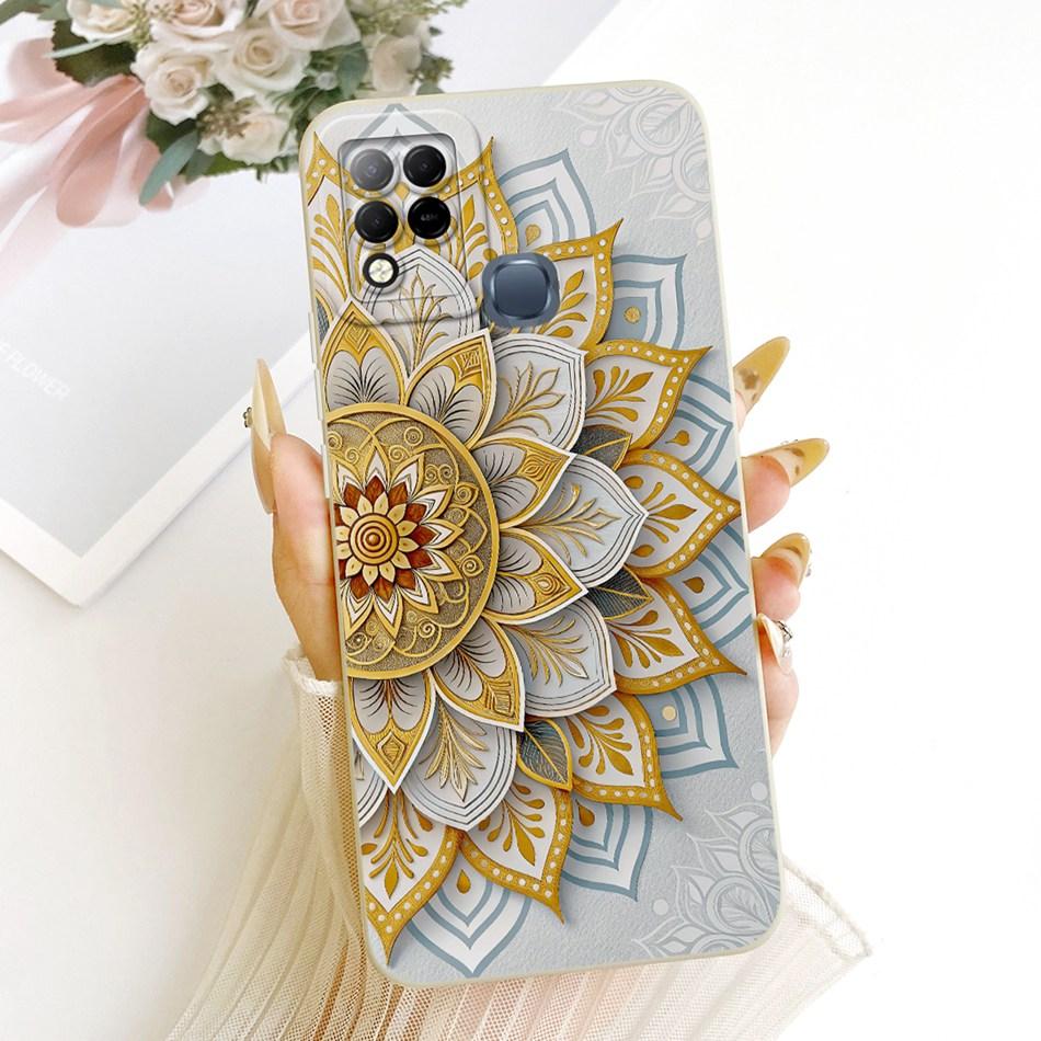 For Infinix Hot 10T 10S NFC 10i X659B X658E X689 X689C Cute Cat Flower Butterfly Cartoon Shockproof Soft Silicone Phone Case