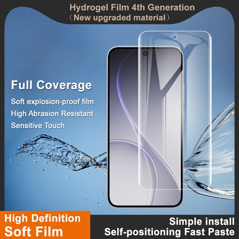 IMAK Hydrogel Film 4th For Oppo Reno15 5G (Global)/Reno15c 5G (China) Full Screen Protector Ultra Clear Full Glue Soft TPU Film (Fingerprint Unlock)
