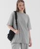 PIANER Askin Cool Semi-Overfit Short Sleeve T-Shirt (Melange)