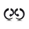 1 Pair Gothic Creative Black-color Acrylic Earrings For Women Men Punk Hip Hop Party Jewelry