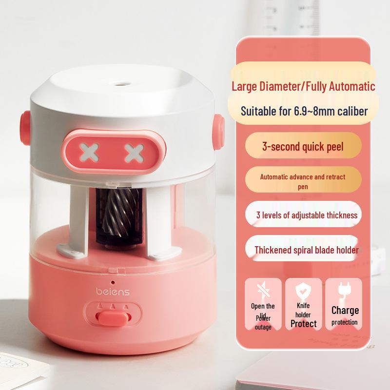 

Beienshi Electric Pencil Sharpener for Students and Kindergarten. Less than 60°-2.73cm-45mm