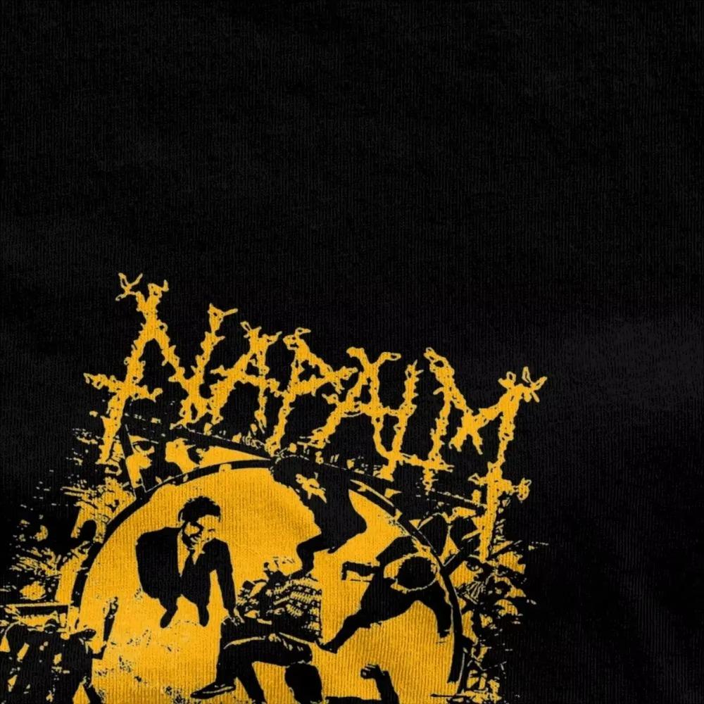 Tricou Bărbați Femei Trupa Muzicală Napalm Death Death Metal 100% Bumbac Topuri Uimitor Tricou cu Mânecă Scurtă cu Guler Rotund Mărime Plus