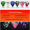 Alice Celluloid Guitar Picks, 100-Pack, 0.46mm-0.96mm