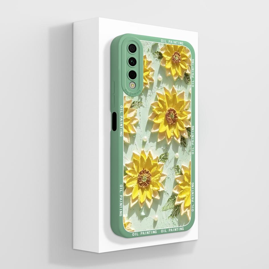 Gehäuse Für Huawei Y6 Y7 Y9 Prime 2019 Y6P Y6S Y7P Y7A Y9A Y9S Y6Pro Y7Pro Hüllen Kreative Sonnenblumen Bumper Schutz Weiches Silikon Für Huawei Hüllen