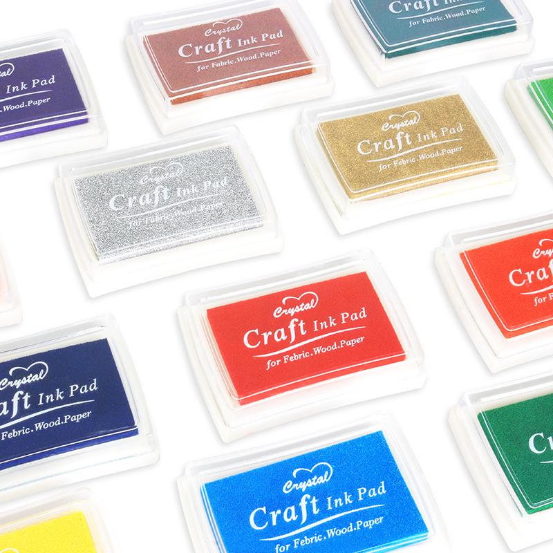15barevný otiskovací polštářek pro DIY razítkování, malování prsty, deníky a alba