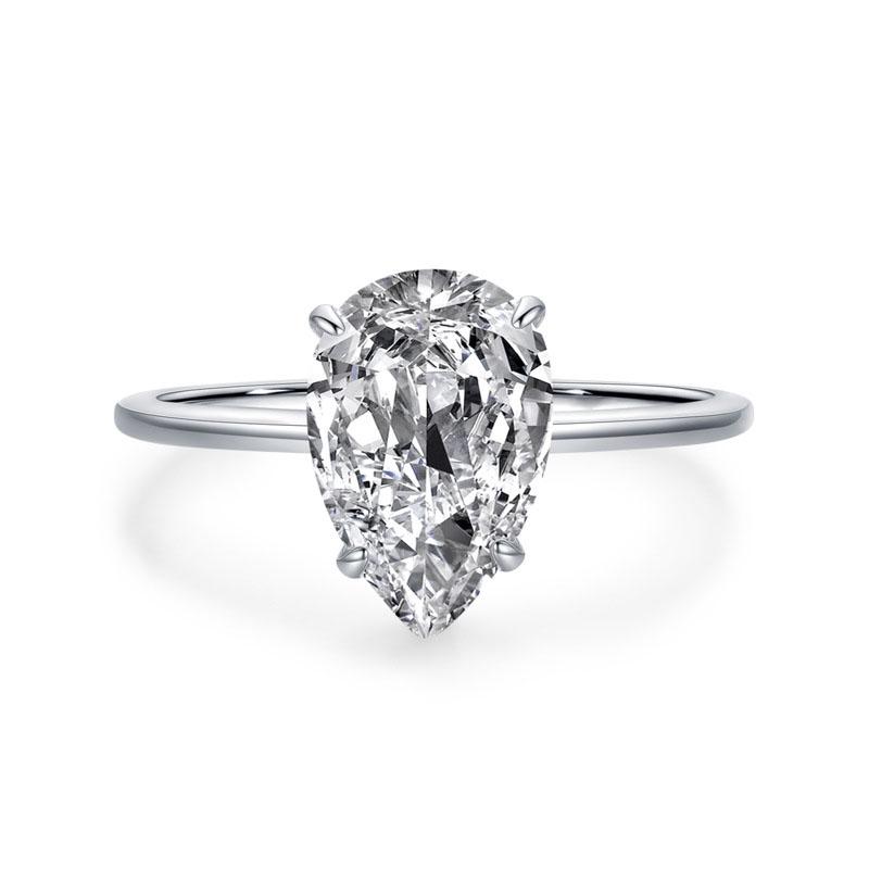 2025 New 316L Stainless steel Wedding Ring for Women Dazzling Zirconia Luxury Lady Accessories Bridal Jewelry Wholesale Not Fade