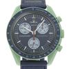 Speedmaster Moonwatch Mission on Earth Годинники S033G100 SWATCH зелений СинійЦиферблат Кварцовий Хронограф чоловічий Вживані