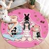 Spy Family Round Area Rug Carpet Rug For Living Room Bedroom Sofa Playroom Decor Nonslip Floor Mat