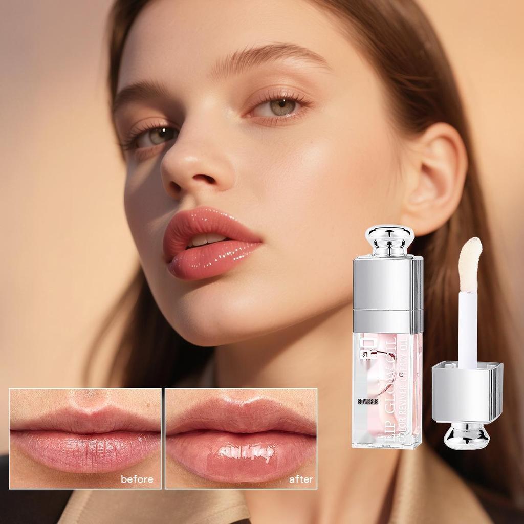 Exclusive Cross-Border Lip Oil: Transparent Plumping Gloss for Moisturized Lips