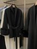Fox Fur Cuff Woolen Coat - Women's Winter Slimming Style