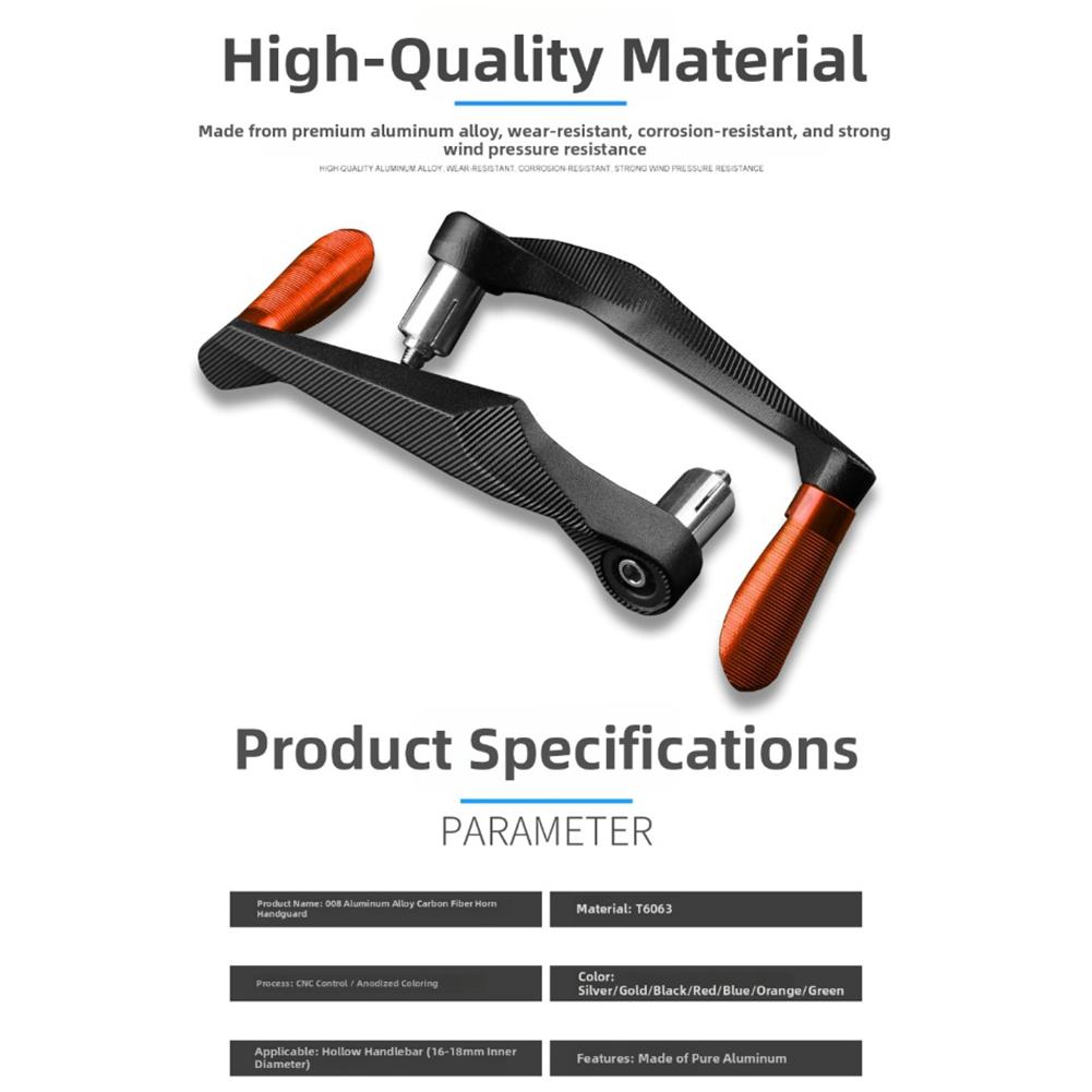 Motorcycle Brake Clutch Lever Handguard Aluminum Alloy Protector for 7 8 Inch Handlebar Compatible with Many Bikes