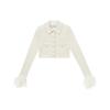 Plain Long Sleeve Jacket Women Jackets Ivory SWF344M03300