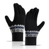 Snowflake Pattern Jacquard Female Gloves Wool Mittens  Gloves Knitted Cashmere Gloves