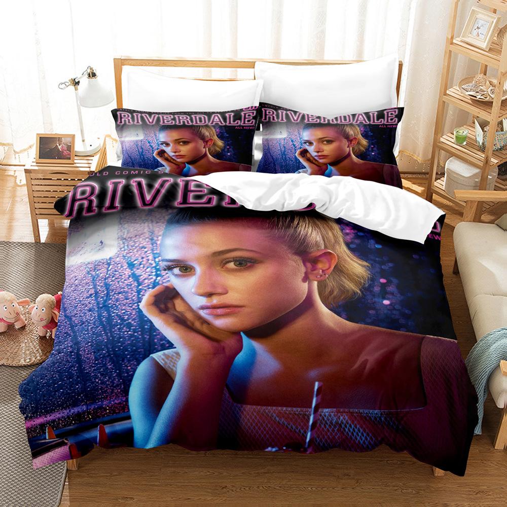 TV R-Riverdale Bedding Set Archie Andrews Betty Cooper Duvet Cover Bed Set Quilt Cover Pillowcase For Girls Boys Teen Decor
