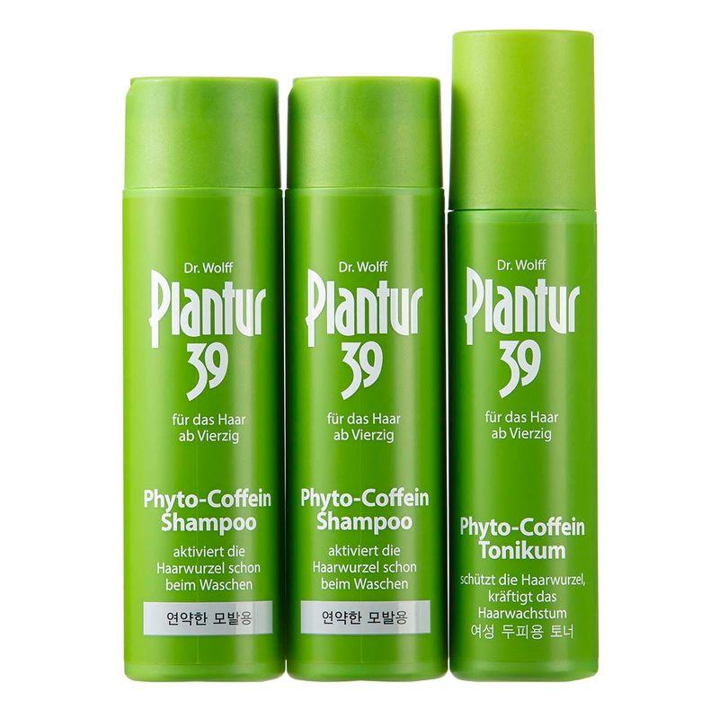 

Plantur39 Phyto-Caffeine Shampoo 250ml x 2 + Tonic For Dyed Hair