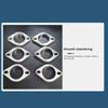 Automotive Exhaust Pipe Flange Stainless Steel Interface Gasket Modification Head End Flange Diamond Interface Gasket
