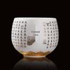 Zen Heart Sutra Mutton Fat Jade White Porcelain Master Tea Cup
