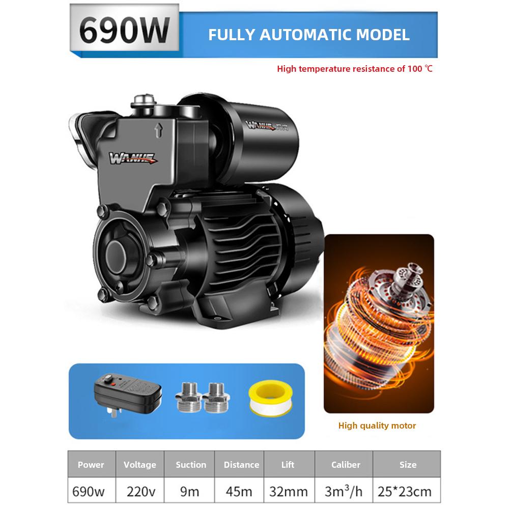 

Booster Pump Household Automatic Tap Water Pump Pressurized Pump 220V 32mm Inlet Mini Self-priming Pump (with a European Plug) EU