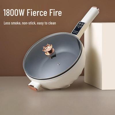 Wok Electric Multifuncțional: Aburire, Fierbere, Prăjire - Oală electrică compactă pentru cămine