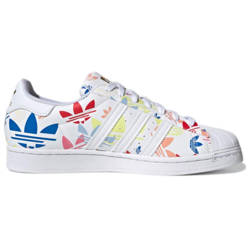 Adidas Superstar 'Allover Trefoil Weiß Multi' Sneaker H00183
