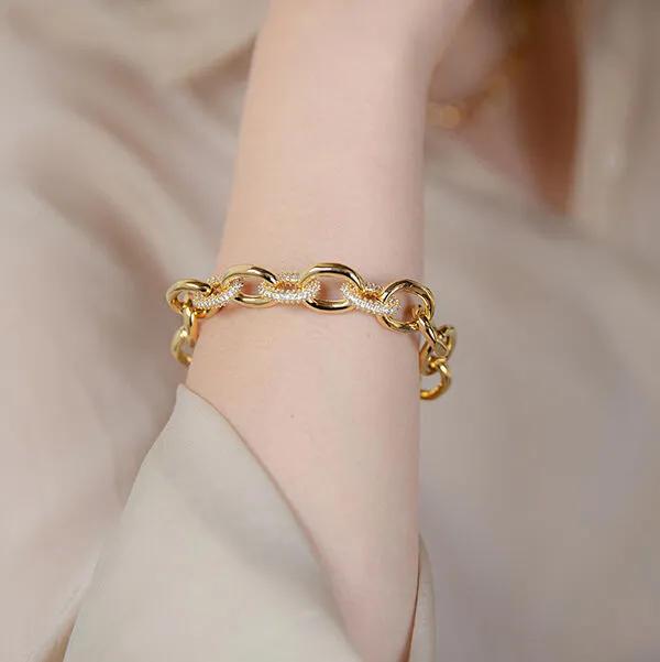 Cubic Bold Chain Bracelet JB-21-011B