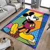 Pop Art Mickey Mouse Carpet For Playroom Bedroom Living Room Sofa Home Decorkids Game Area Rug Nonslip Floor Mat