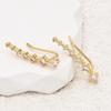 14K Gold Plated Exquisite Zircon Stud Earrings for Women Trendy Earring Party Jewelry Gifts