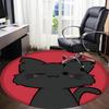 1pc Cat Pet Office Round Area Rug, Indoor Mat Suitable For Office, Under Office Chairs Bedroom Living Room Home Decor, Room Deco