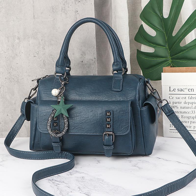 High-grade Trendy Style Bag Style Bag Big Capacity Bag Casual Shoulder Bag Everything Diagonal Bag Bucket Bag Durable Material