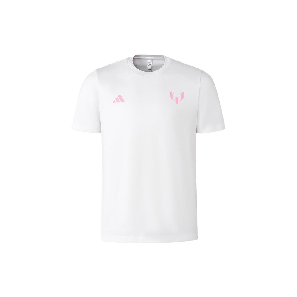 Adidas Logo Casual Sports Short Sleeve T-Shirt Men Tops White JD7126