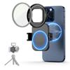 JJC Upgraded Magnetic MagSafe Compatible 67mm Smartphone Lens Filter Adapter for iPhone iPhone 14 14 Pro and iPhone 14 Includes a Standard Screw Hole