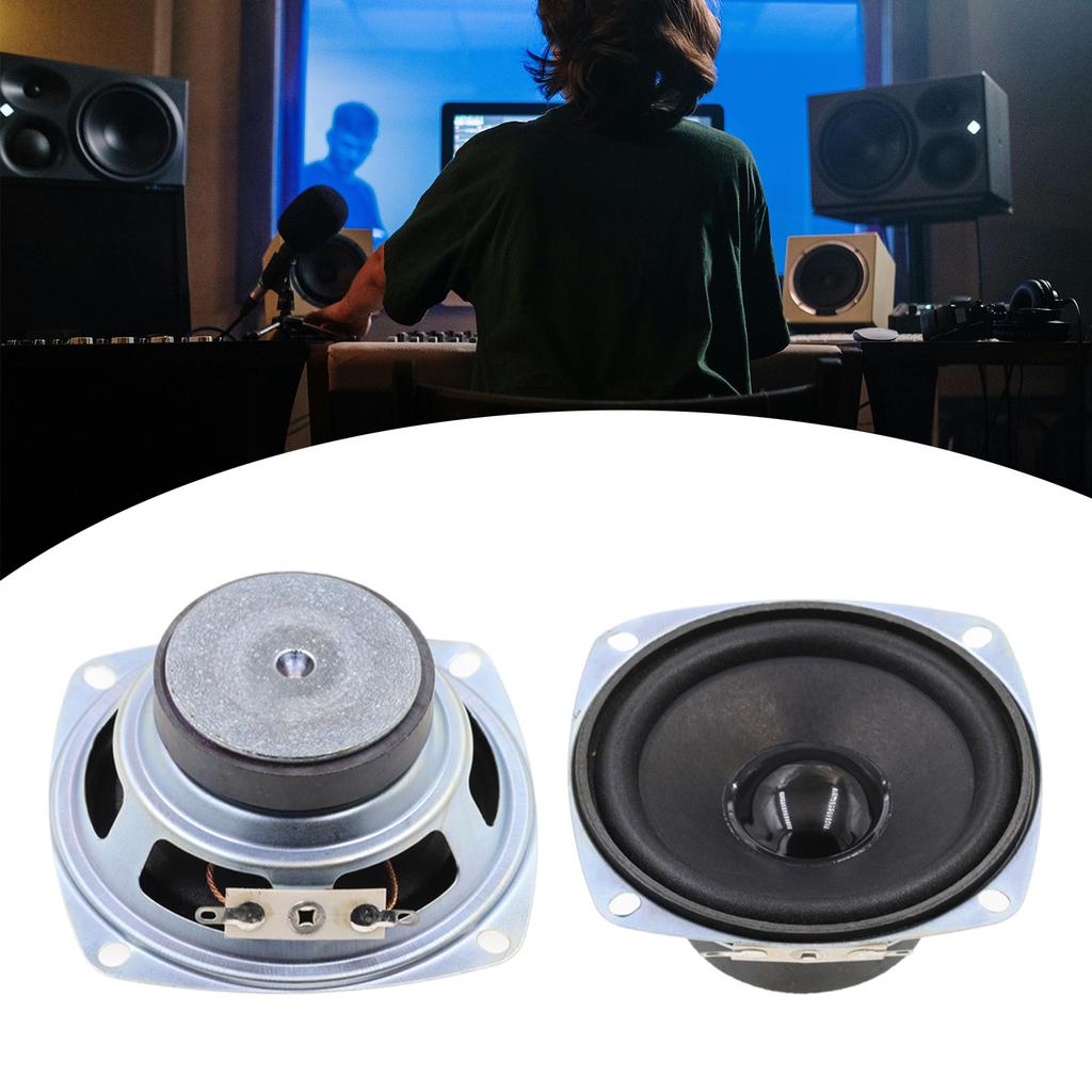 1pair 3Inch 4Ohm Audios Speaker Durability ABS Full Ranges Audios Speaker for Radio Intercom and Mini Speaker Systems