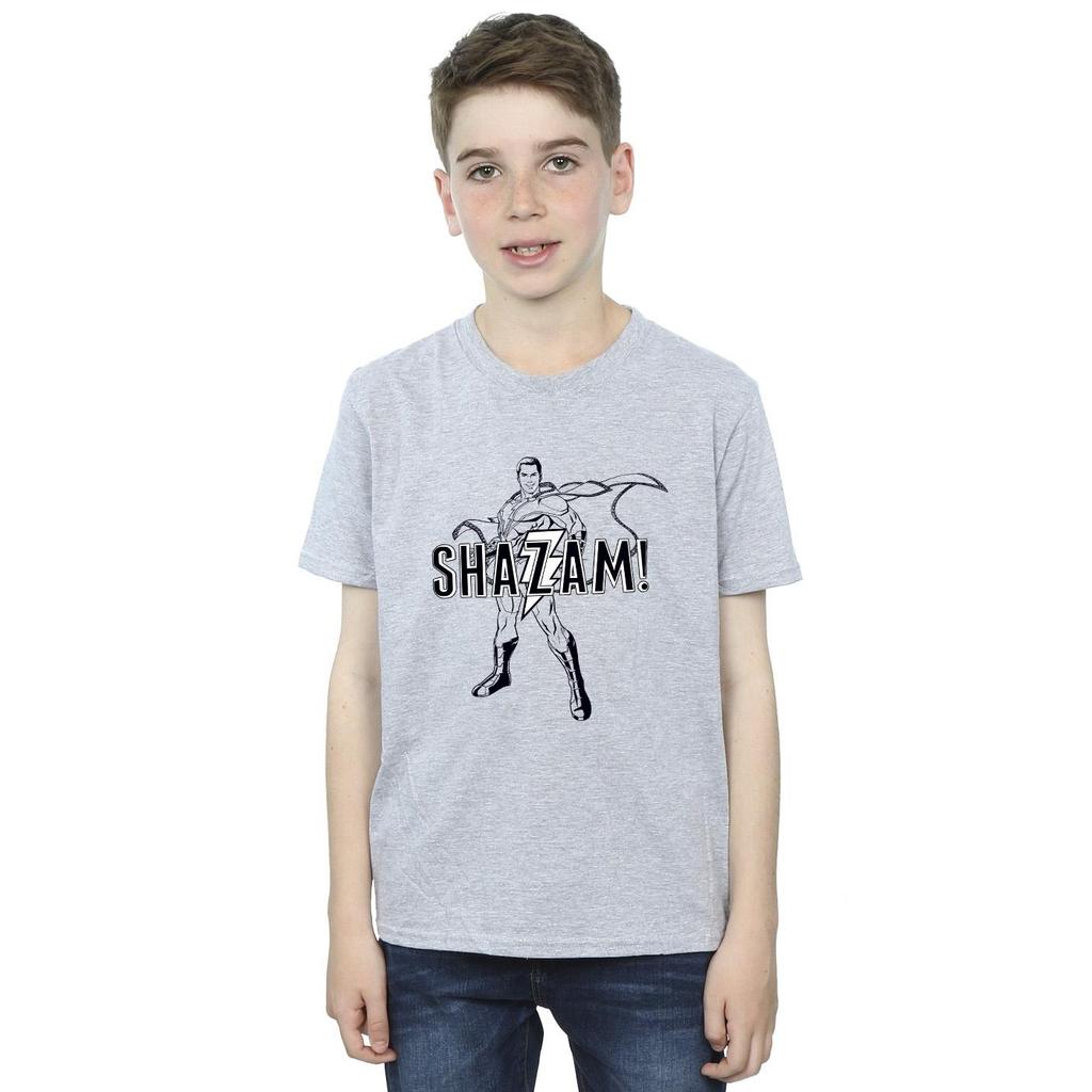 DC Comics Boys Shazam Outline T-Shirt