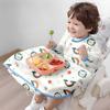 Integrated dining chair cover baby eating bib, waterproof and oil filled children's food apron self-centered and dirt proof tool